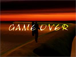 Game Over Screen for Fishing Maniac 3.
