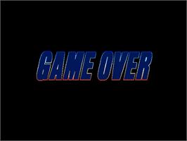 Game Over Screen for Flame Gunner.