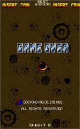 Game Over Screen for Flying Tiger.