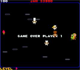 Game Over Screen for Food Fight.