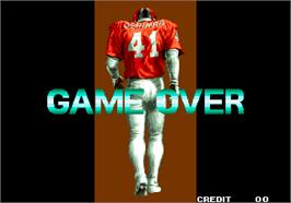 Game Over Screen for Football Frenzy.