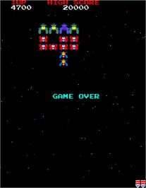 Game Over Screen for Galaga.
