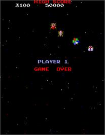Game Over Screen for Galaga 3.