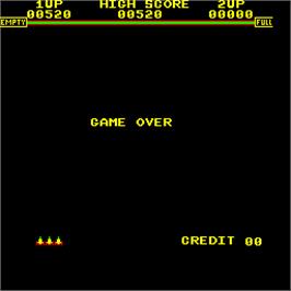 Game Over Screen for Galaxia.