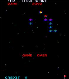 Game Over Screen for Galaxian.