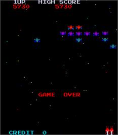 Game Over Screen for Galaxian Part 4.
