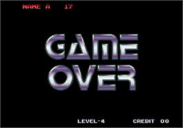 Game Over Screen for Galaxy Fight - Universal Warriors.