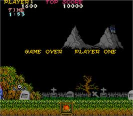 Game Over Screen for Ghosts'n Goblins.