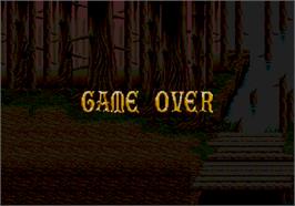 Game Over Screen for Golden Axe II.