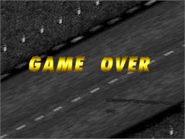 Game Over Screen for Great 1000 Miles Rally 2 USA.