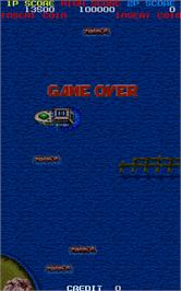Game Over Screen for Gulf Storm.