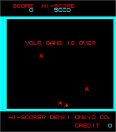 Game Over Screen for Heiankyo Alien.