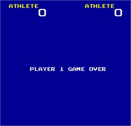 Game Over Screen for Hunchback Olympic.