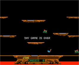 Game Over Screen for Joust.