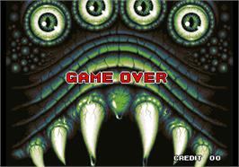 Game Over Screen for King of the Monsters 2 - The Next Thing.