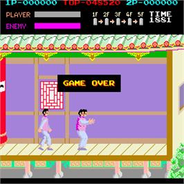 Game Over Screen for Kung-Fu Master.