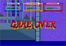 Game Over Screen for Laser Ghost.
