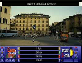 Game Over Screen for Laser Quiz Italy.