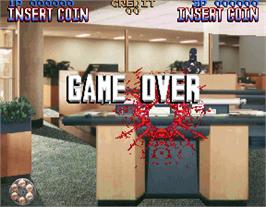 Game Over Screen for Lethal Enforcers.