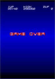 Game Over Screen for Lightning Fighters.