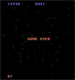 Game Over Screen for Mad Planets.