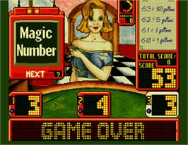 Game Over Screen for Magic Number.