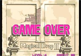 Game Over Screen for Magical Drop II.