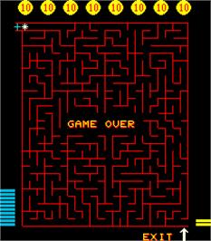 Game Over Screen for Merlins Money Maze.