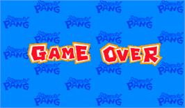 Game Over Screen for Mighty! Pang.