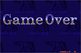 Game Over Screen for Mighty Warriors.