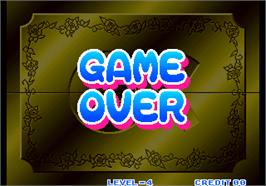 Game Over Screen for Money Puzzle Exchanger / Money Idol Exchanger.