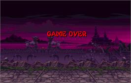 Game Over Screen for Mortal Kombat II.