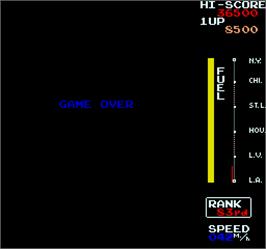 Game Over Screen for MotoRace USA.
