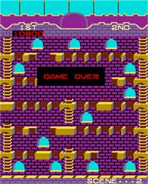Game Over Screen for Mr. Do's Castle.