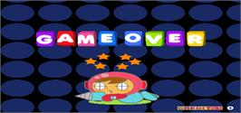 Game Over Screen for Mr. Driller.