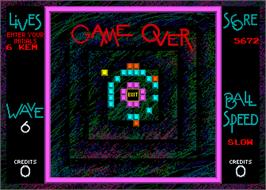 Game Over Screen for Off the Wall.