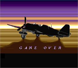 Game Over Screen for P-47 - The Phantom Fighter.