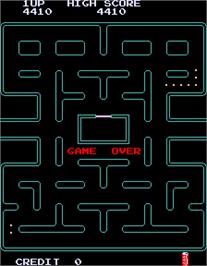 Game Over Screen for Pac-Man Plus.