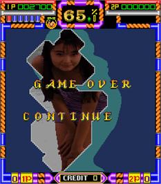 Game Over Screen for Paradise 2 Deluxe.