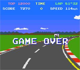 Game Over Screen for Pole Position.
