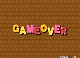 Game Over Screen for Puzzle Bobble 4.