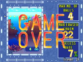 Game Over Screen for Puzzle Uo Poko.