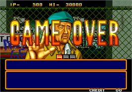 Game Over Screen for Quiz Daisousa Sen - The Last Count Down.