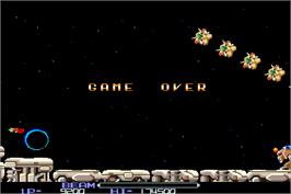 Game Over Screen for R-Type.