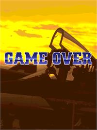 Game Over Screen for Raiden Fighters Jet.