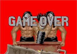 Game Over Screen for Rail Chase.