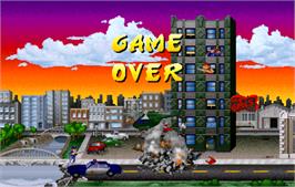 Game Over Screen for Rampage: World Tour.