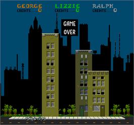 Game Over Screen for Rampage.