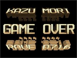 Game Over Screen for Rave Racer.