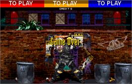 Game Over Screen for Revolution X.